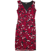PHASE EIGHT Womens Day Dress Red Floral Sleeveless Knee Length
