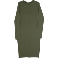 ZARA TRAFALUC Womens Bodycon Dress Green Long Sleeve Midi
