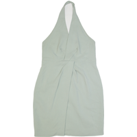 REISS Womens Bodycon Dress Green Sleeveless Knee Length