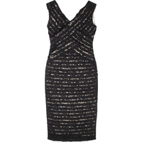 MINT VELVET Womens Pencil Dress Black Sleeveless Midi