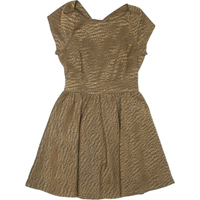 TED BAKER Womens Mini Dress Brown Sleeveless Short