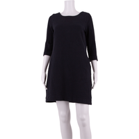 GANNI Pockets Womens A-Line Dress Blue Knee Length