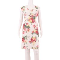 JOULES TOM Occasion Wear Womens Day Dress White Floral Knee Length
