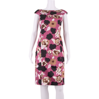 COAST Occasion Wear Womens Pencil Dress Pink Floral Sleeveless Knee Length