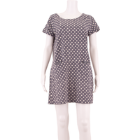 WHITE STUFF Womens Shift Dress Blue Spotted Short Sleeve Short