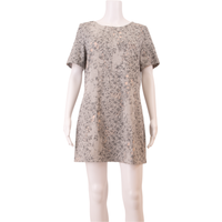 WHITE STUFF Womens Shift Dress Blue Floral Short Sleeve Knee Length