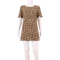 WHITE STUFF Womens A-Line Dress Green Floral Short Sleeve Knee Length