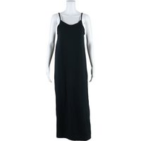 NIKE Womens Shirt Dress Black Sleeveless Long
