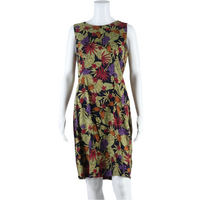 SAG HARBOUR Womens Shift Dress Black Floral Sleeveless Knee Length