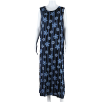SAG HARBOUR Womens Shift Dress Black Floral Sleeveless Long