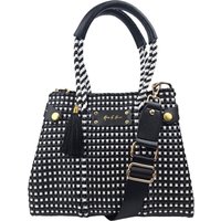 Mini Less Pollution Convertible Crossbody Bag - Black and White