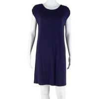 OASIS Womens Shirt Dress Blue Sleeveless Knee Length