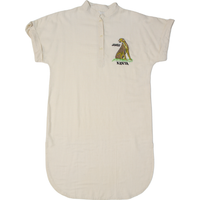 JAMBO Womens Shirt Dress Cream Short Sleeve Midi