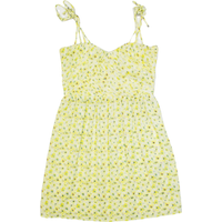 THE KOOPLES Womens Fit & Flare Dress Yellow Floral Sleeveless Knee Length