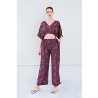 Upcycled - The Winnie - Crop Top in Concentric Pink