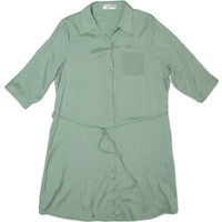 ONLY FASHION Womens Shirt Dress Green Knee Length