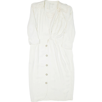 Womens Day Dress White Knee Length
