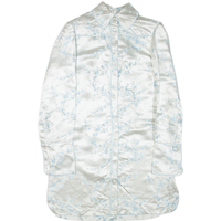Womens Shirt Dress Grey Floral Long Sleeve Knee Length