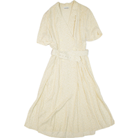 GERRYWEBER Womens Tea Dress Yellow Floral Short Sleeve Midi