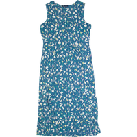 CREW CLOTHING Womens Maxi Dress Blue Floral Sleeveless Long