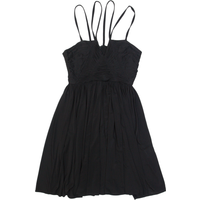 WHISTLES Womens Day Dress Black Sleeveless Knee Length