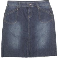 MARIE CLAIRE JEANS Womens Blue Denim Straight Knee Length Cotton Blend Skirt