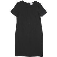 JIGSAW Womens Black Shift Dress Polyester Blend Short Sleeve Classic