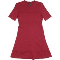 JOSEPH Womens Red Fit & Flare Polyester Blend Dress M Short Sleeve Knee Length
