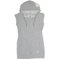 NIKE Womens Grey Hoodie Dress Cotton Sleeveless Mid Length M Sportswear Casual
