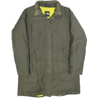 THE NORTH FACE Womens Green Coat L Polyester Blend Plain Zip Outdoor Jacket