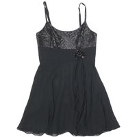 BCBGMAXAZRIA Womens Black Silk Sequined Mini Dress S Evening Party