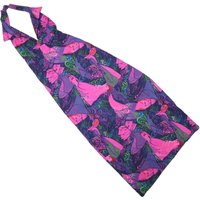 Womens Purple & Pink Floral Halter Dress Cotton Blend Midi Size S Summer