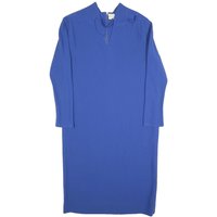 PHILIPPE DEVILLE Womens Blue Shift Dress Polyester Long Sleeve L Stylish