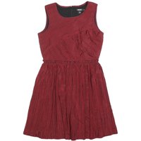 DKNY Womens Red & Black Sleeveless Fit & Flare Polyester Blend Mini Dress