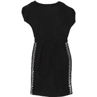 Cavalli Class Bodycon Dress - Medium Black Cotton
