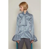 Heidi Blouse Blue & White