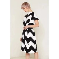Venus Dress Black and White