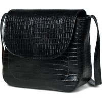Diva Black Croco Sling Bag