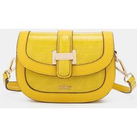 Nicole Lee A Croc Embossed Crossbody Bag