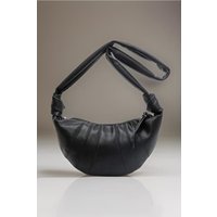Zenana Vegan Leather Croissant Crossbody Bag