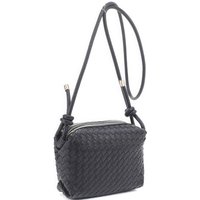 Braid Texture Zipper Crossbody Bag