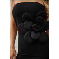Off Shoulder Fashion Dress With d Flower Detail