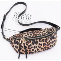 Faux Leather Leopard Crossbody Bag