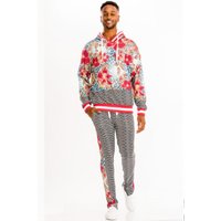 Print Hoodie And Sweat Set