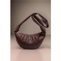 Zenana Vegan Leather Croissant Crossbody Bag