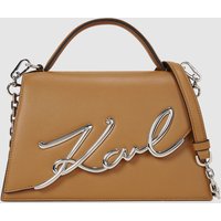 Karl Lagerfeld - Ksignature Medium Crossbody Bag, Woman, Brown, Size: One Size