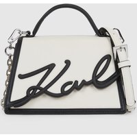 Karl Lagerfeld - Ksignature Small Crossbody Bag, Woman, White, Size: One Size