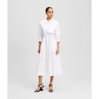 Karl Lagerfeld - Cargo Shirt Dress, Woman, White, Size: