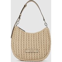 Karl Lagerfeld - Kweave Hobo Bag, Woman, Beige, Size: One Size