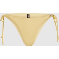 Karl Lagerfeld - Side-tie Bikini Bottoms, Woman, Yellow, Size: Xs